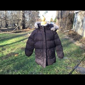 Brown Jacadi Puffer Jacket size 2